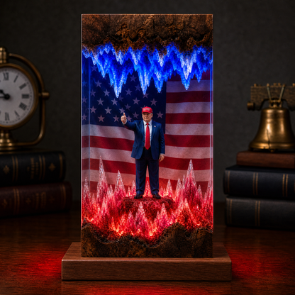 Trump Resin Lamp